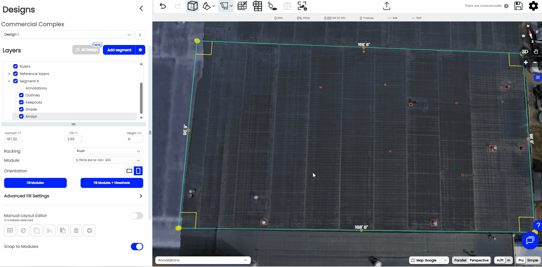 click and drag to add modules