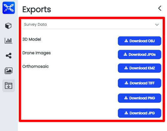 export survey data
