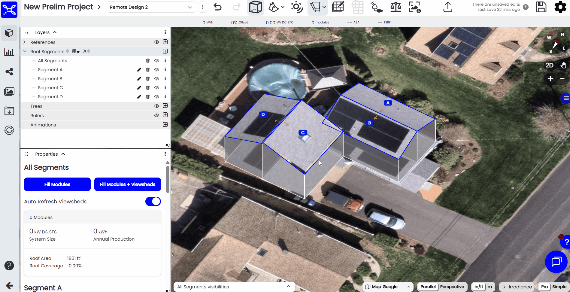 multi segment edit remote design
