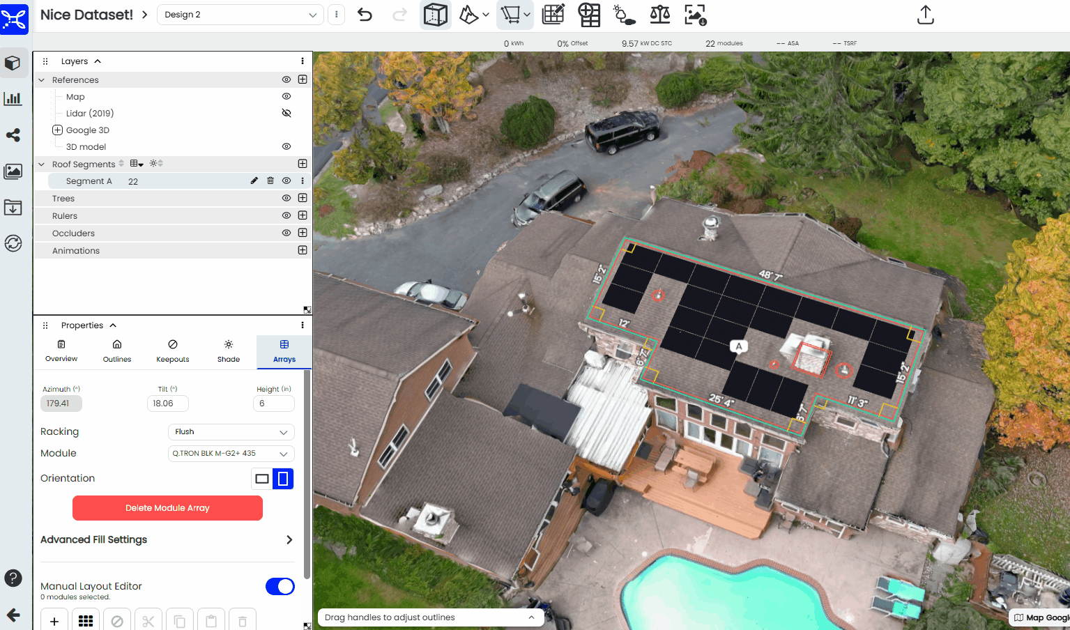 shade points and use shade tool